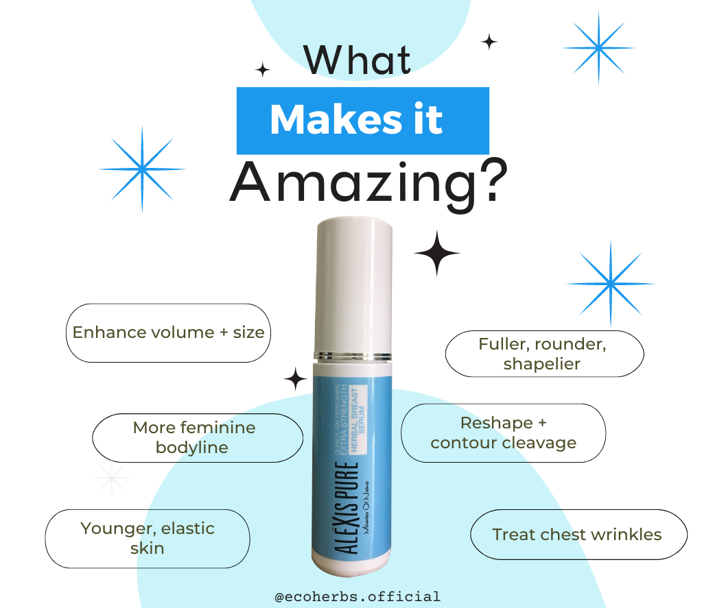 Alexis Pure Quince GM-Pericarps Extra Strength Plant Based Breast Enlargement Serum For Naturally Bigger, Rounder, More Volume, Push-Up Effect - 50ml