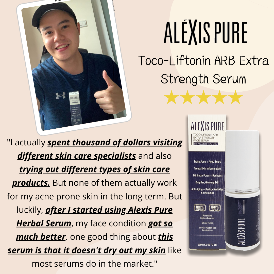 Alexis Pure Toco-Liftonin ARB Extra Strength Face Serum For Acne, Acne Scars, Minimize Pores, Oily/Greasy Skin, Skin Brightening, Improve Skin Barrier, Moisturize Skin – 30ml