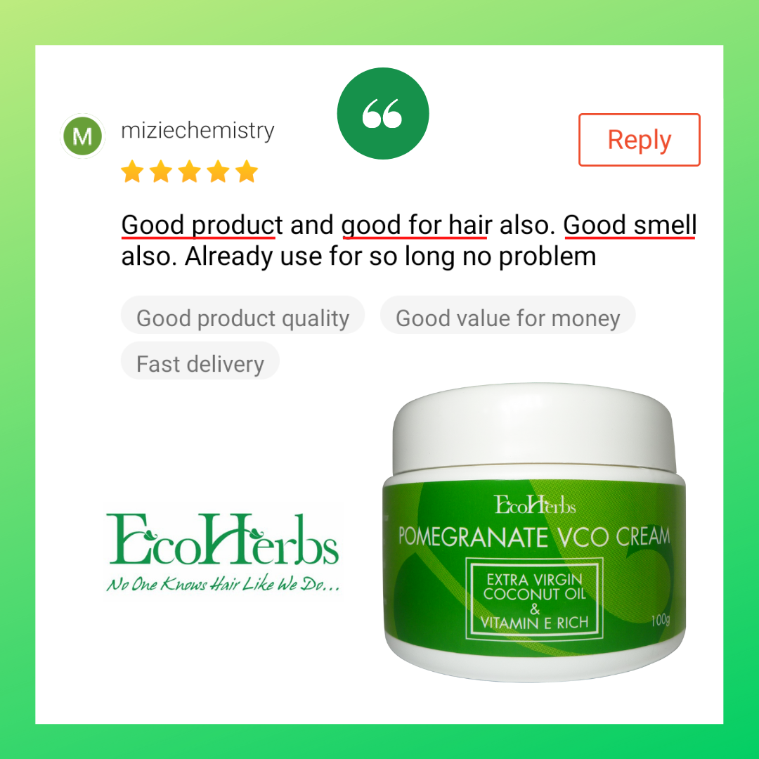 EcoHerbs Ayurveda VCO Cream (Virgin Coconut Oil): 18-Hour Hold for Daily Styling, New Hair Growth, Thicker, Stronger Hair (for Men)