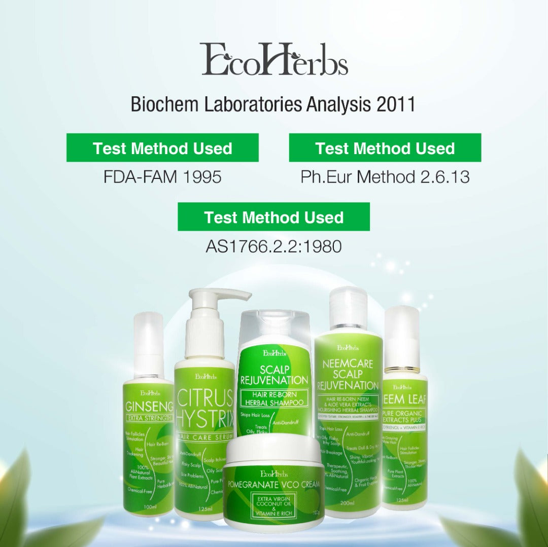 EcoHerbs Ginseng Extra Strength Herbal Hair Growth Serum For New Hair Growth, Thicker, Stronger Hair (For Mild & Severe Hair Thinning & Balding)