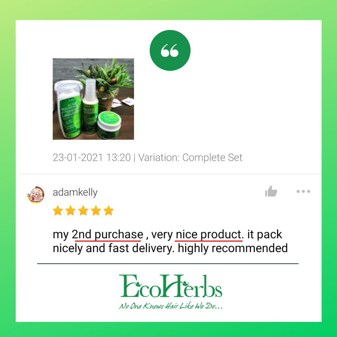 EcoHerbs Ginseng Extra Strength Herbal Hair Growth Serum For New Hair Growth, Thicker, Stronger Hair (For Mild & Severe Hair Thinning & Balding)