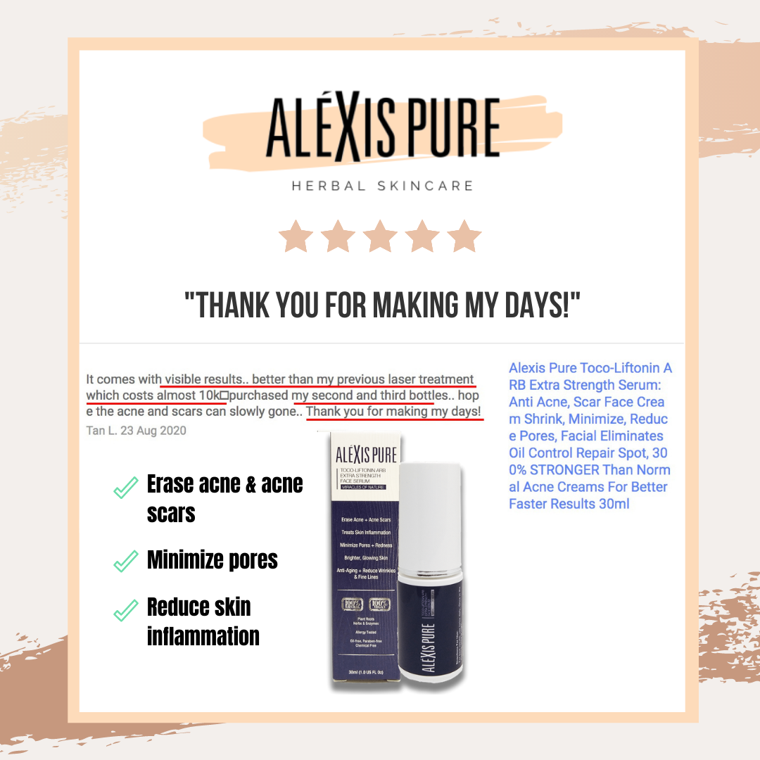 Alexis Pure Toco-Liftonin ARB Extra Strength Face Serum For Acne, Acne Scars, Minimize Pores, Oily/Greasy Skin, Skin Brightening, Improve Skin Barrier, Moisturize Skin – 30ml