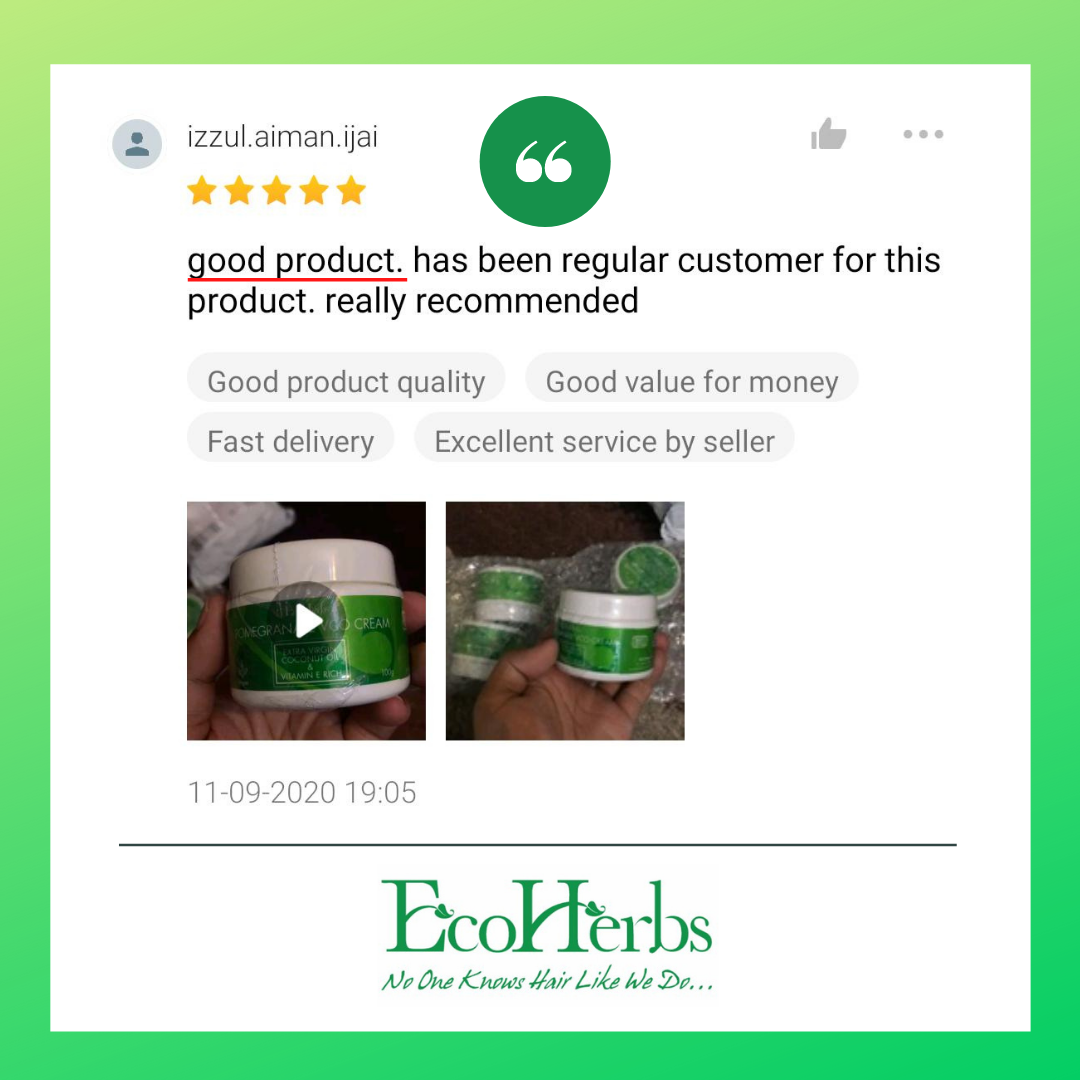 EcoHerbs Ayurveda VCO Cream (Virgin Coconut Oil): 18-Hour Hold for Daily Styling, New Hair Growth, Thicker, Stronger Hair (for Men)