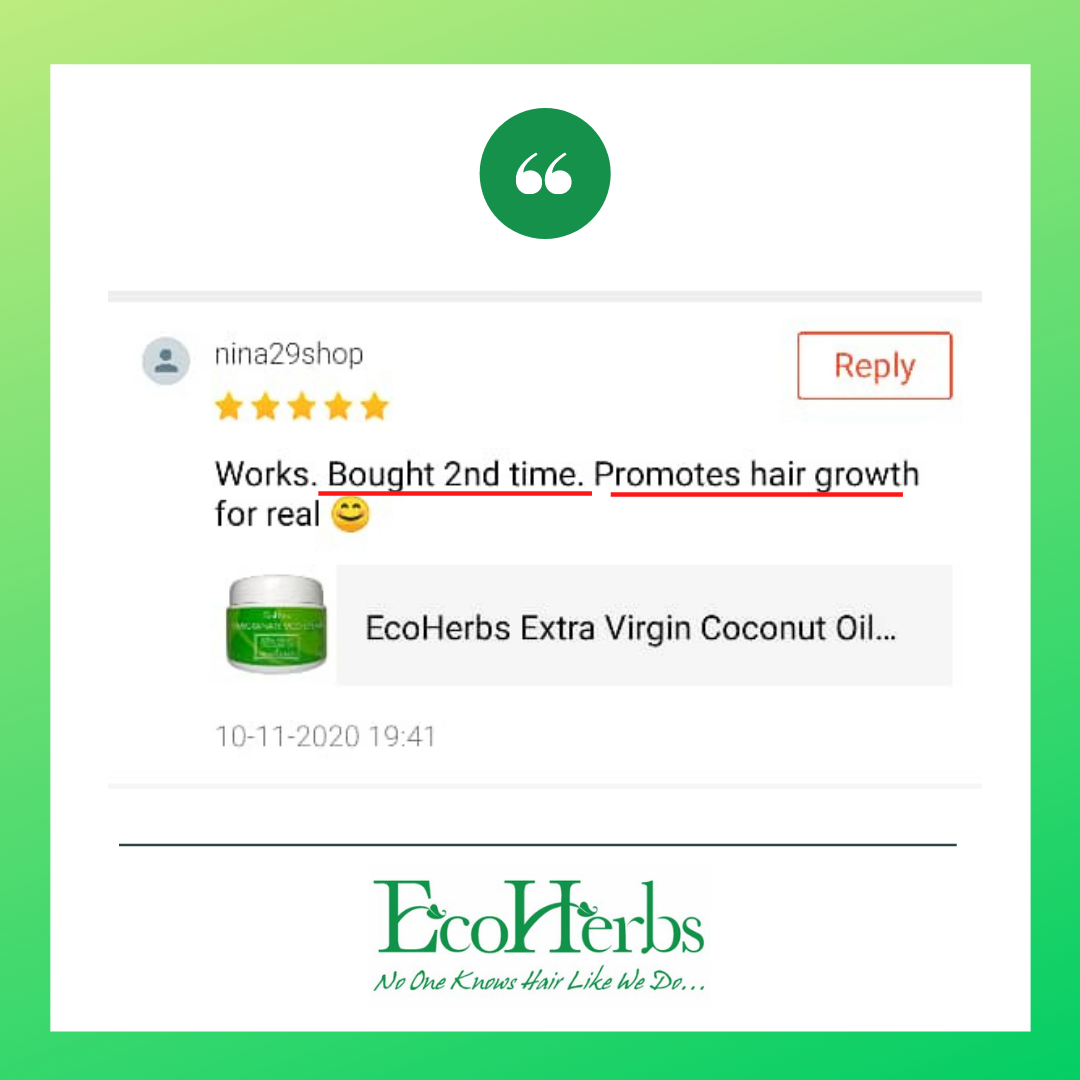 EcoHerbs Ayurveda VCO Cream (Virgin Coconut Oil): 18-Hour Hold for Daily Styling, New Hair Growth, Thicker, Stronger Hair (for Men)